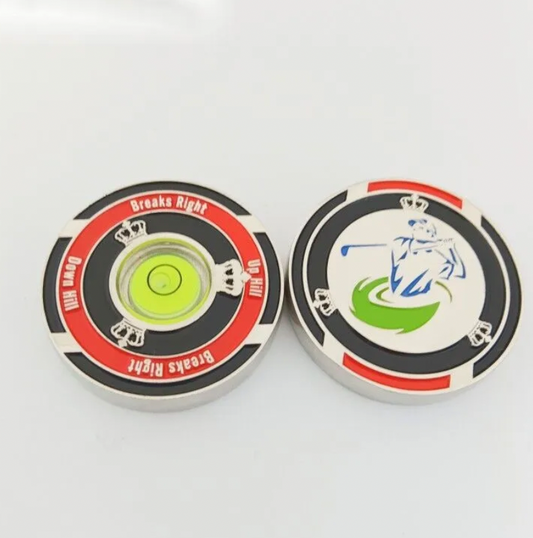 Zinc alloy poker ball marker for men and women